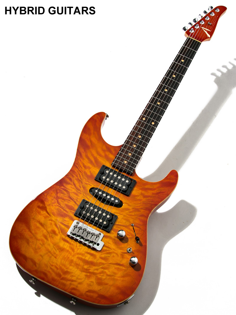 TOM ANDERSON Hollow Drop Top Fire Burst with Binding 2003（中古 
