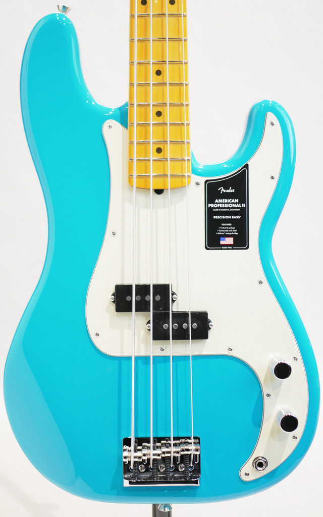 期間限定fender usa アメリカンプロフェッショナルⅡ プレシジョンベース Fender American Professional II Precision Bass Miami Blue / Maple