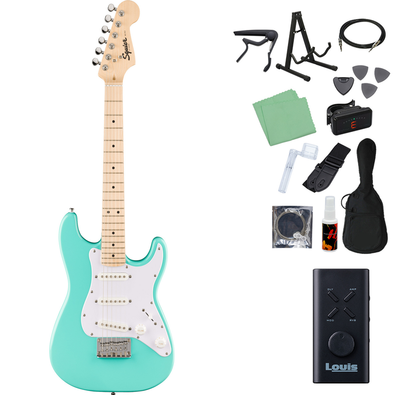 Squier by Fender Mini Stratocaster エレキギター初心者14点セット 