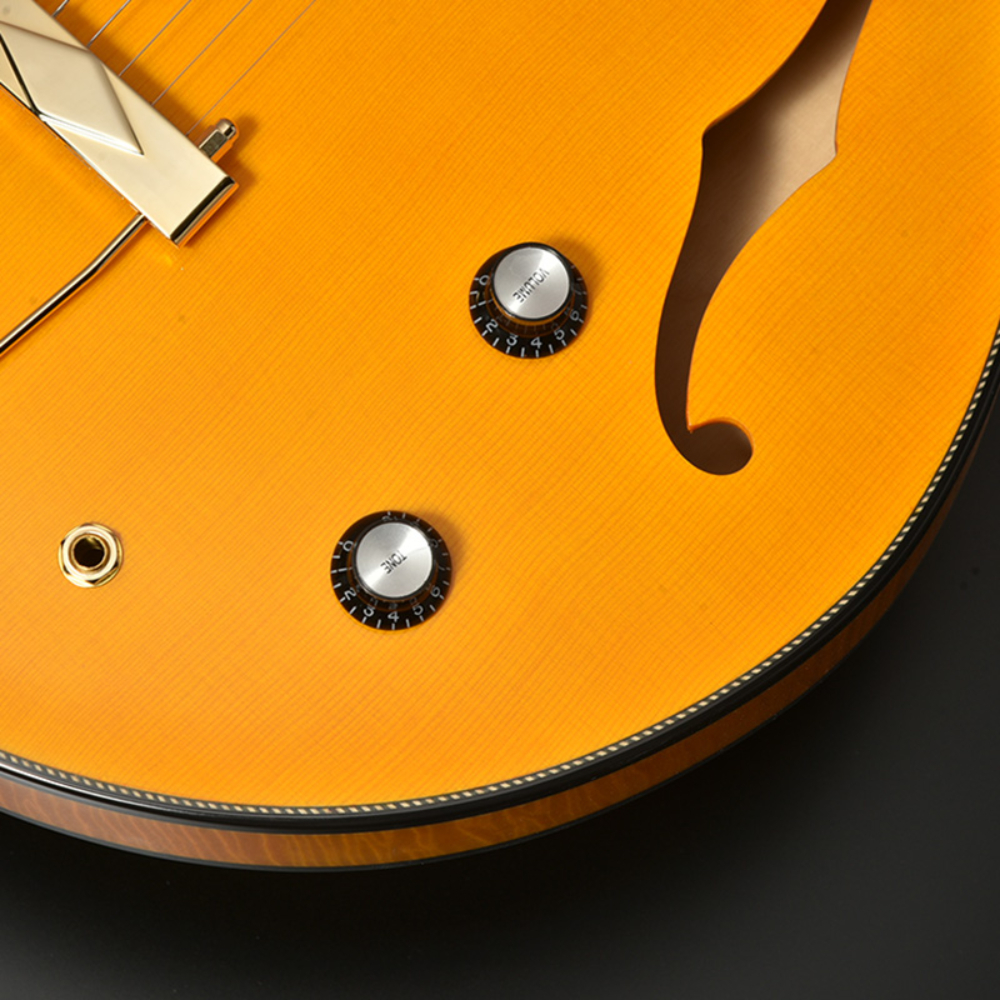 Seventy Seven エレキギター ブラウン　フルアコ Seventy Seven Guitars セブンティセブンギターズ EXRUBATO-ONE