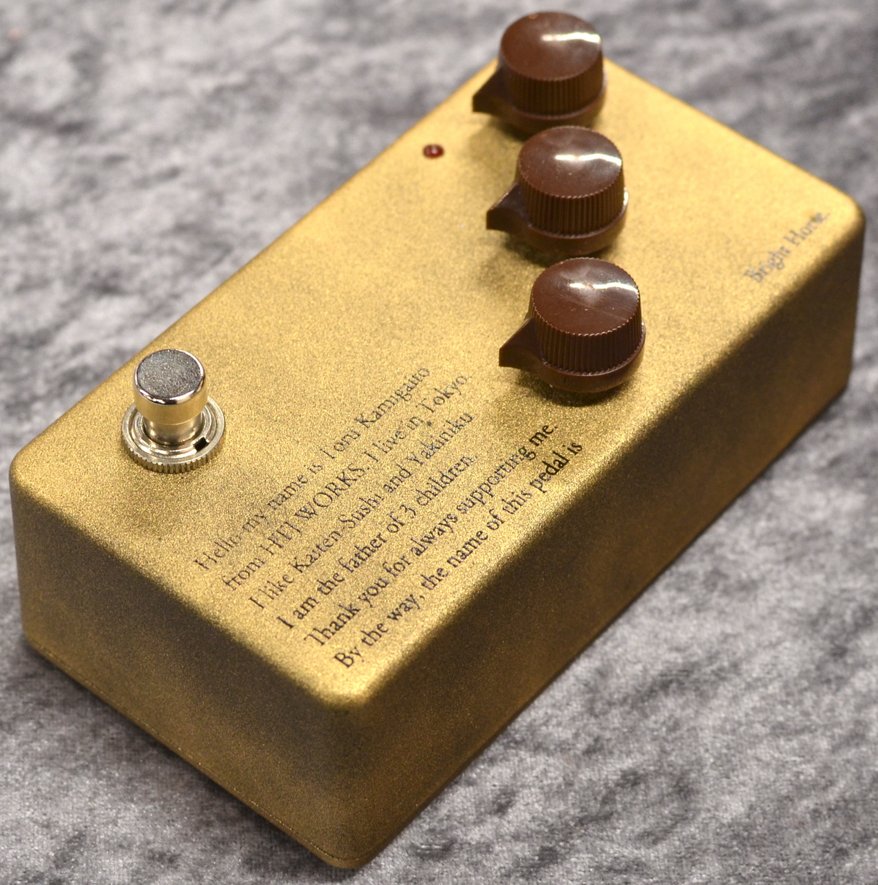 HTJ-WORKS Bright Horse Aged Gold オーバドライブ HTJ-WORKS／Bright Horse Aged Gold〜徹底試奏！ ケンタウルス系ペダル