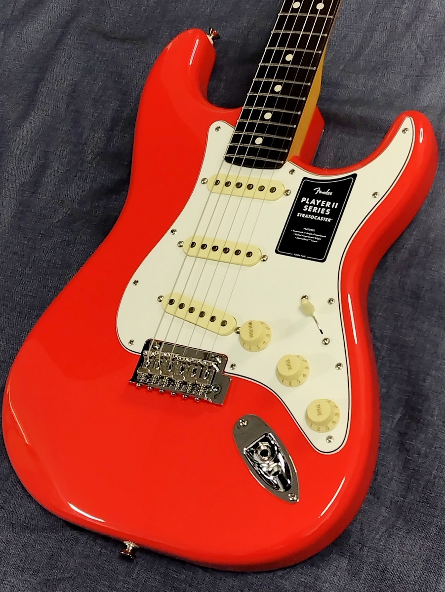 Fender Player II Stratocaster RW CRR Coral Red（新品）【楽器