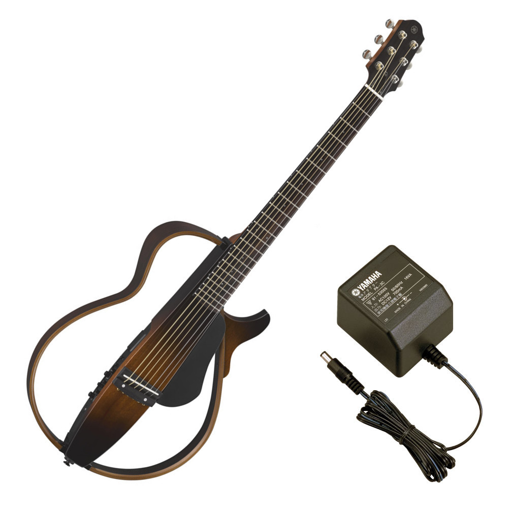 YAMAHA SLG200S TBS サイレントギター PA-3C 電源アダプター付き（新品/送料無料）【楽器検索デジマート】