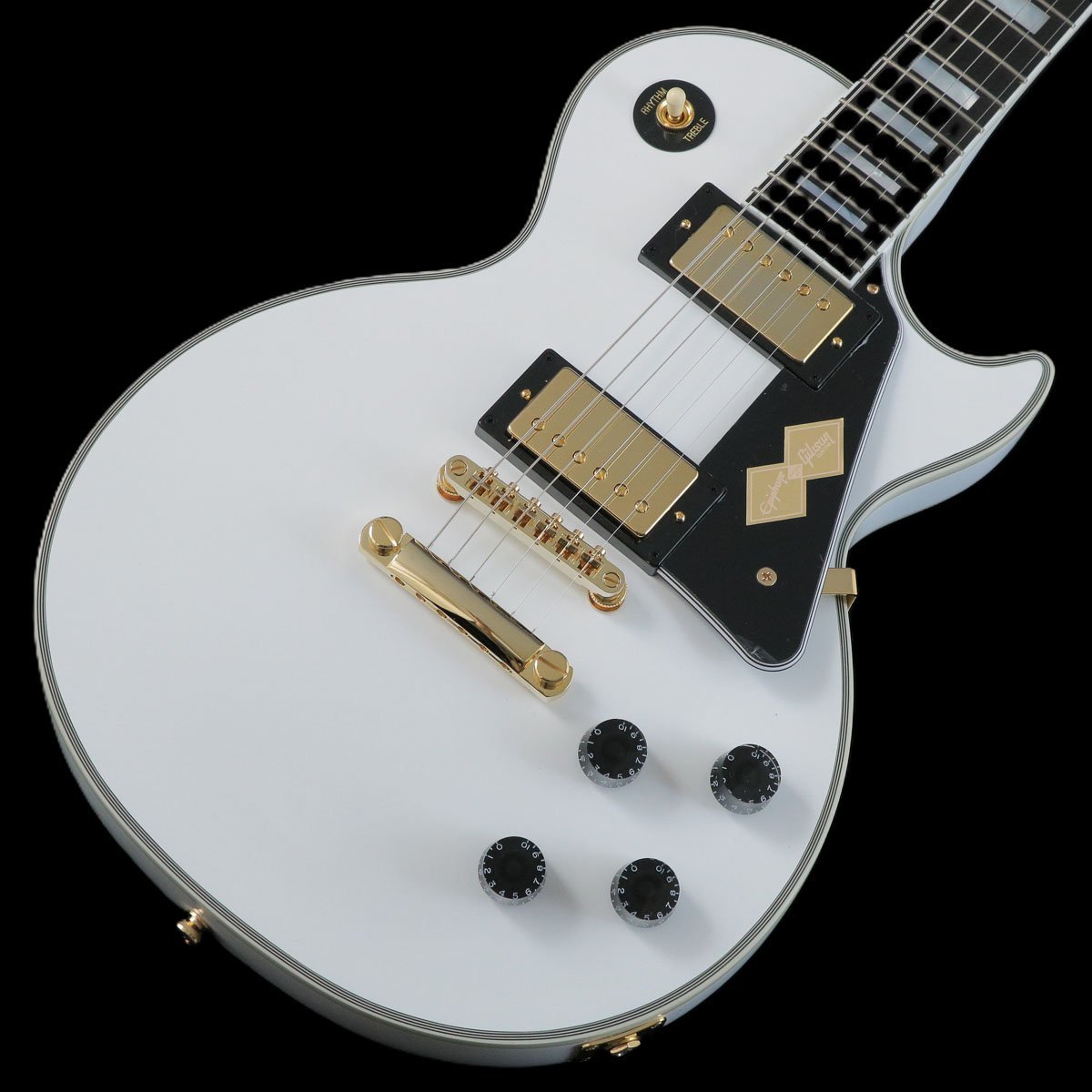 ☆良品 EPIPHONE Les Paul custom Pro ホワイト Epiphone Les Paul Custom Pro Electric Guitar - Alpine White
