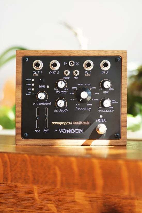 VONGON PARAGRAPHS II resonant low pass filter with stereo