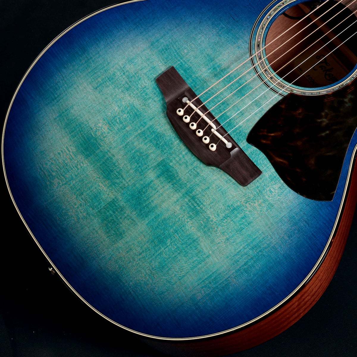 Takamine 500 Custom DMP541C Spec See-Through Blue Burst / Tortoise
