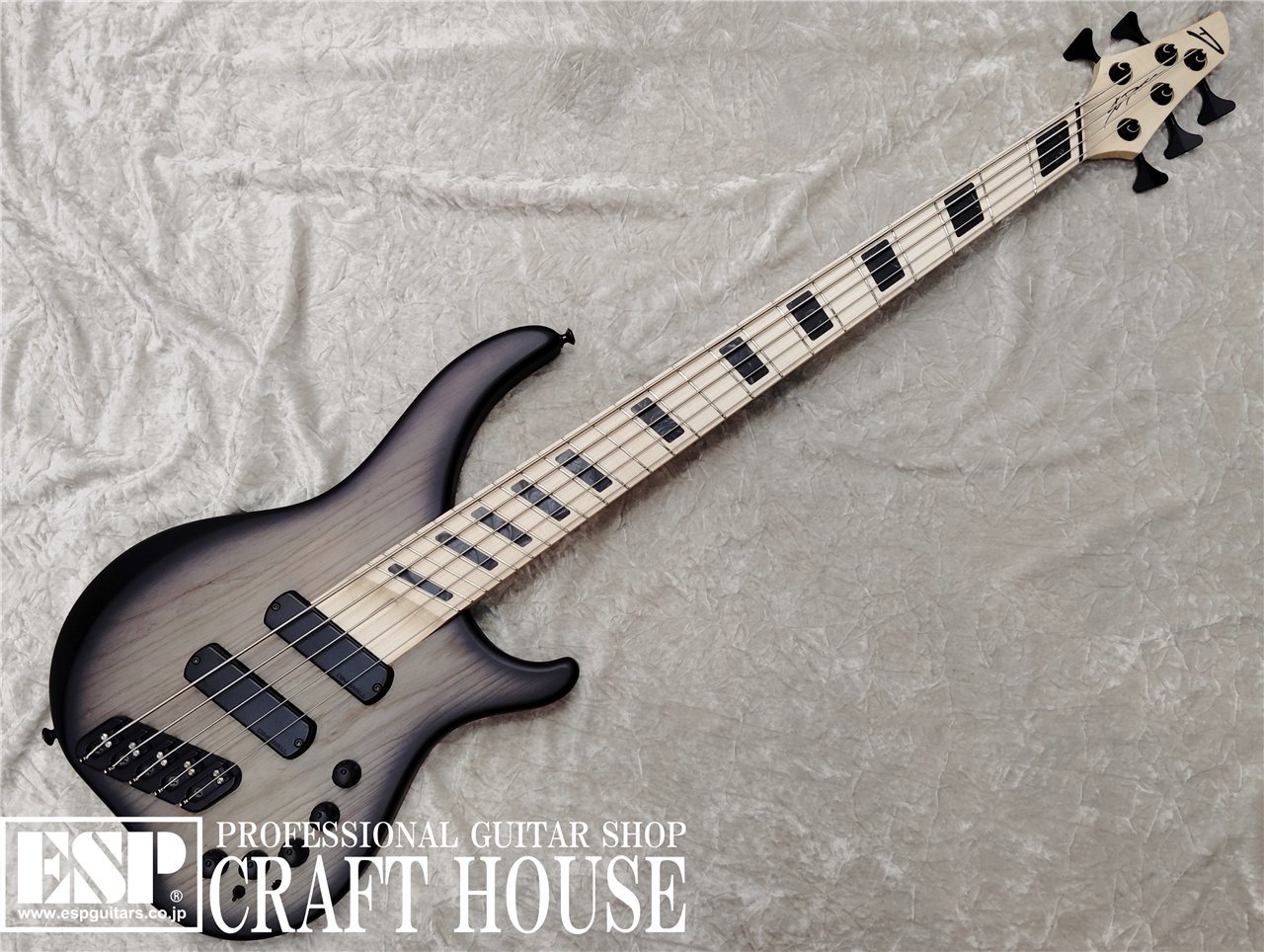 Dingwall ABZ 5 Black to Natural Burst, Maple Fretboard
