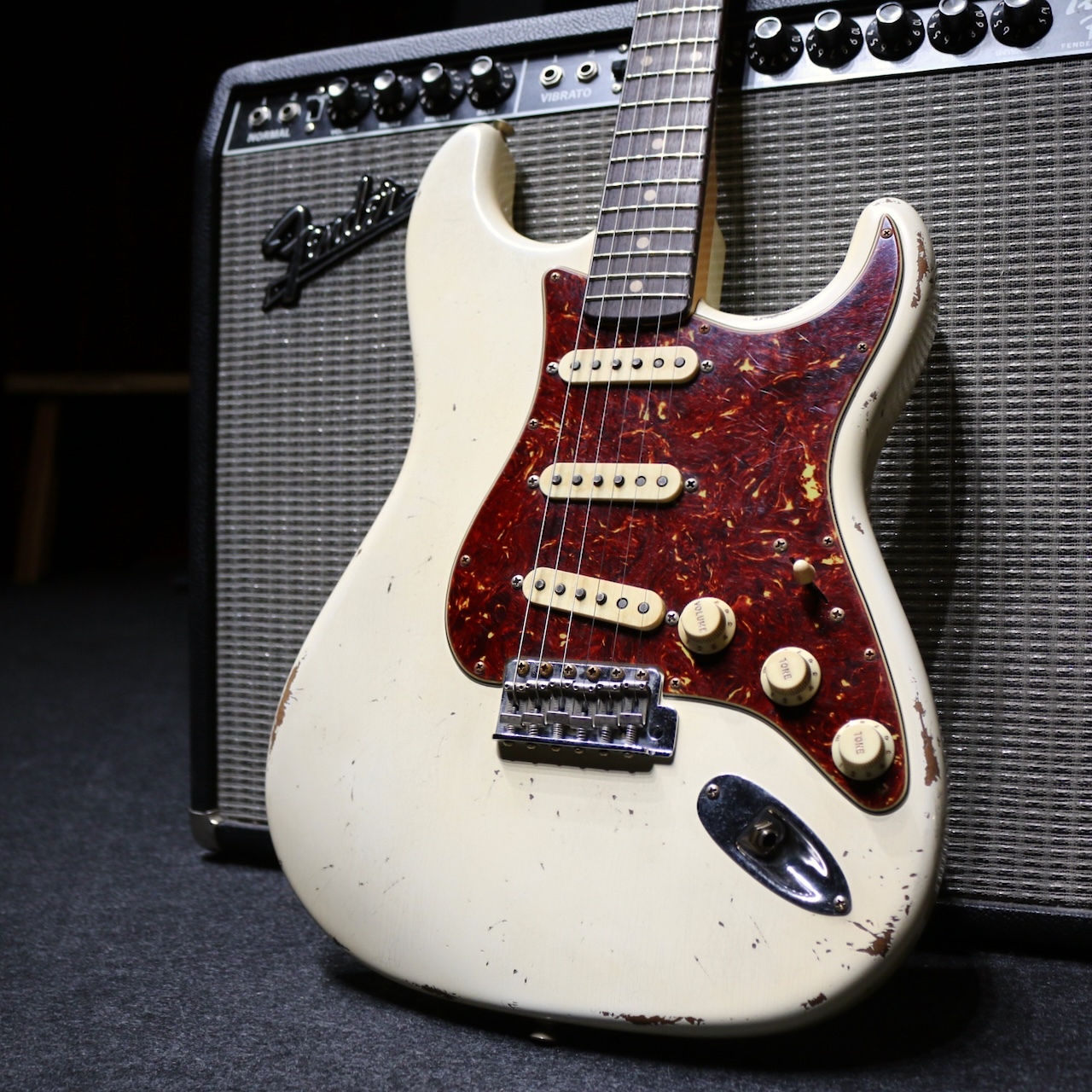 Fender Custom Shop 60S Stratocaster Relic Aged Olympic White