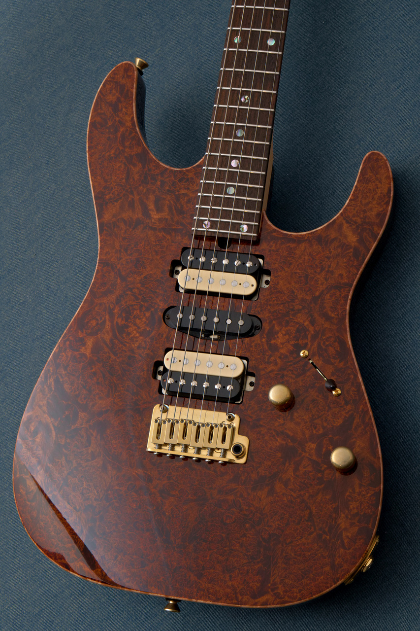 T's Guitars DST Pro 24 w/5A Burl Maple -Trans Brown-【3.65kg