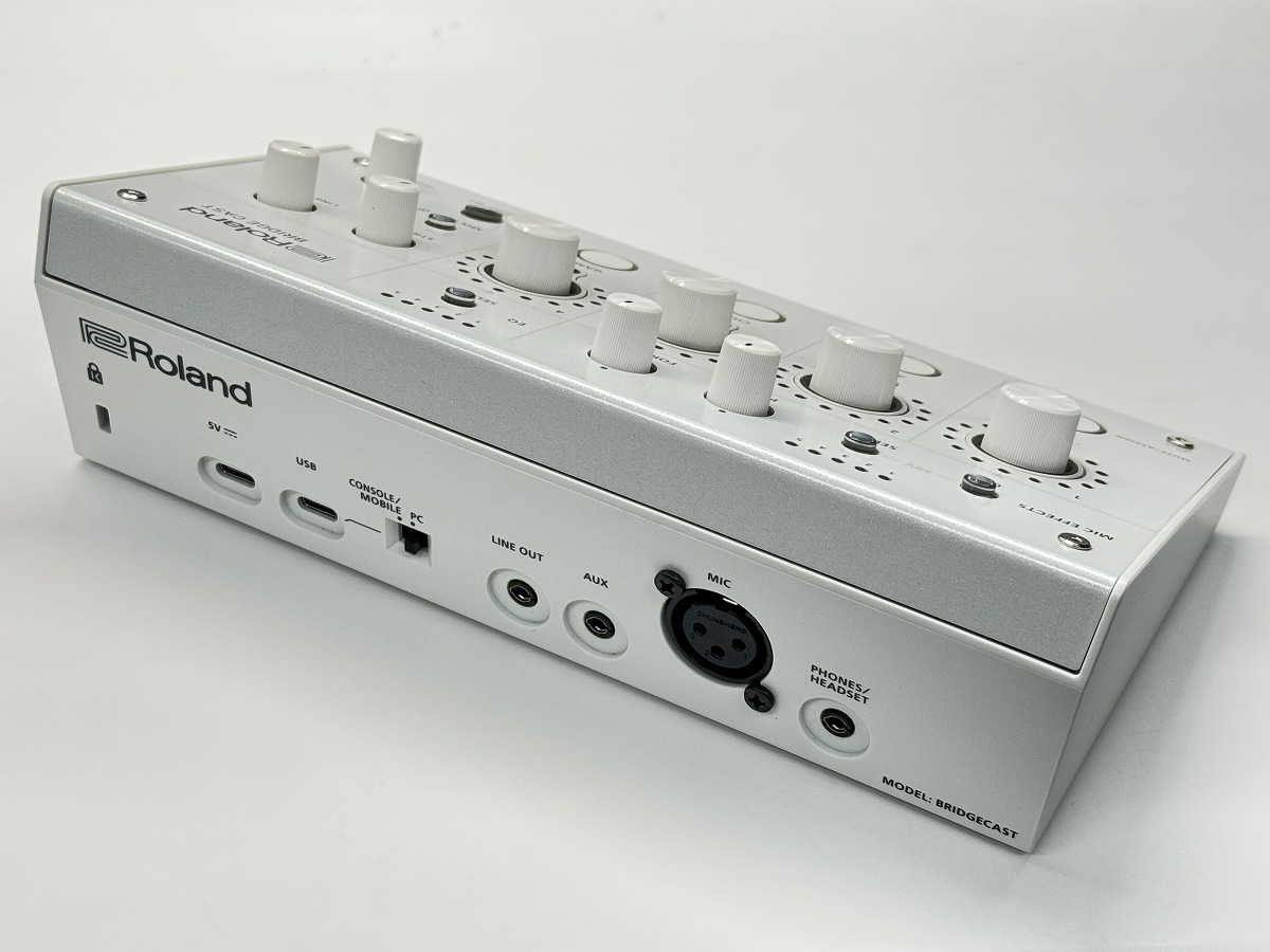 【新品未開封】【人気機種！】Roland Bridge Cast ホワイト Roland BRIDGE CAST ICE WHITE (BRC-WH) ゲーミング・ミキサー
