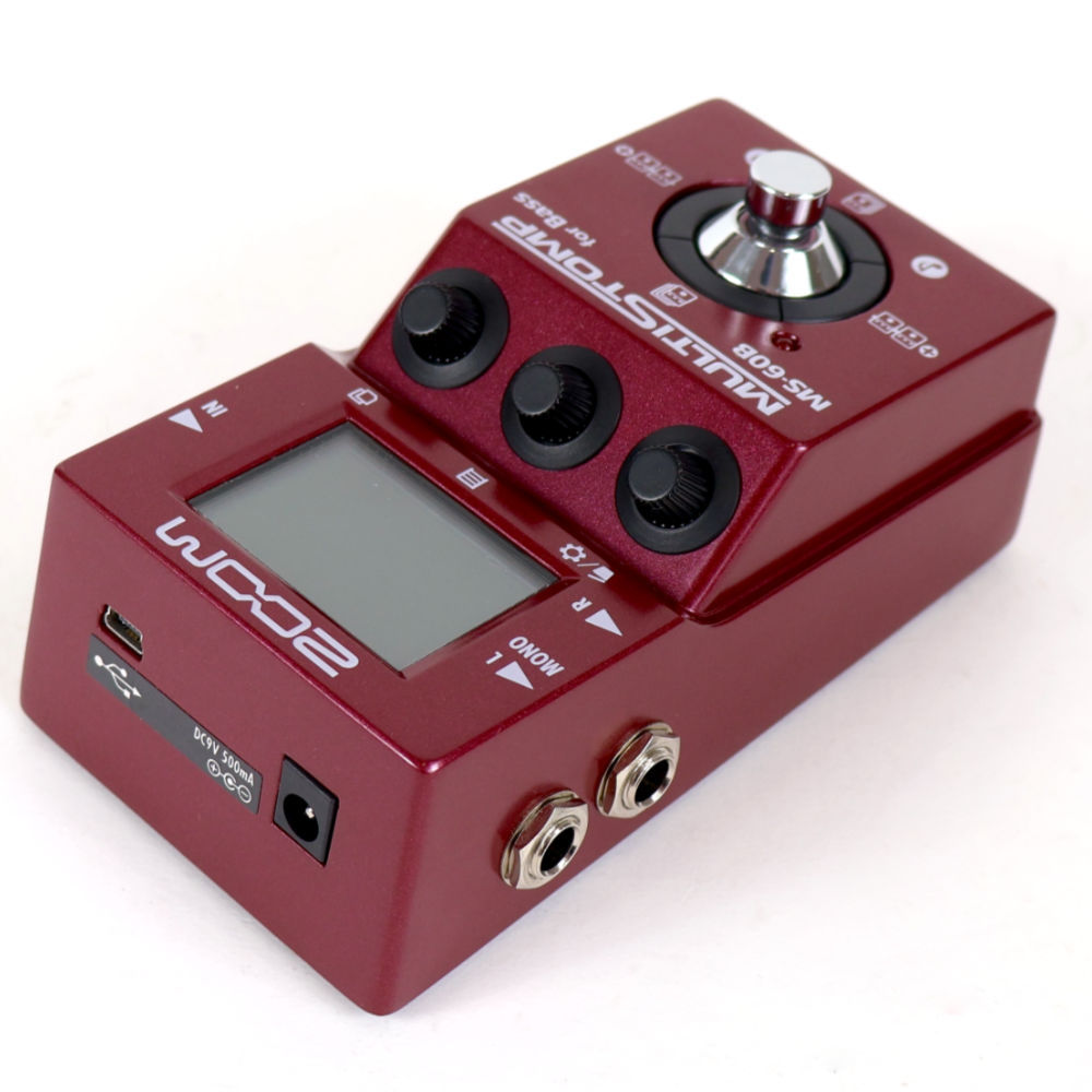 中古 ZOOM MS-60B MultiStomp for Bass Zoom MS-60B+ MultiStomp Bass Effects Pedal Red | Guitar Center