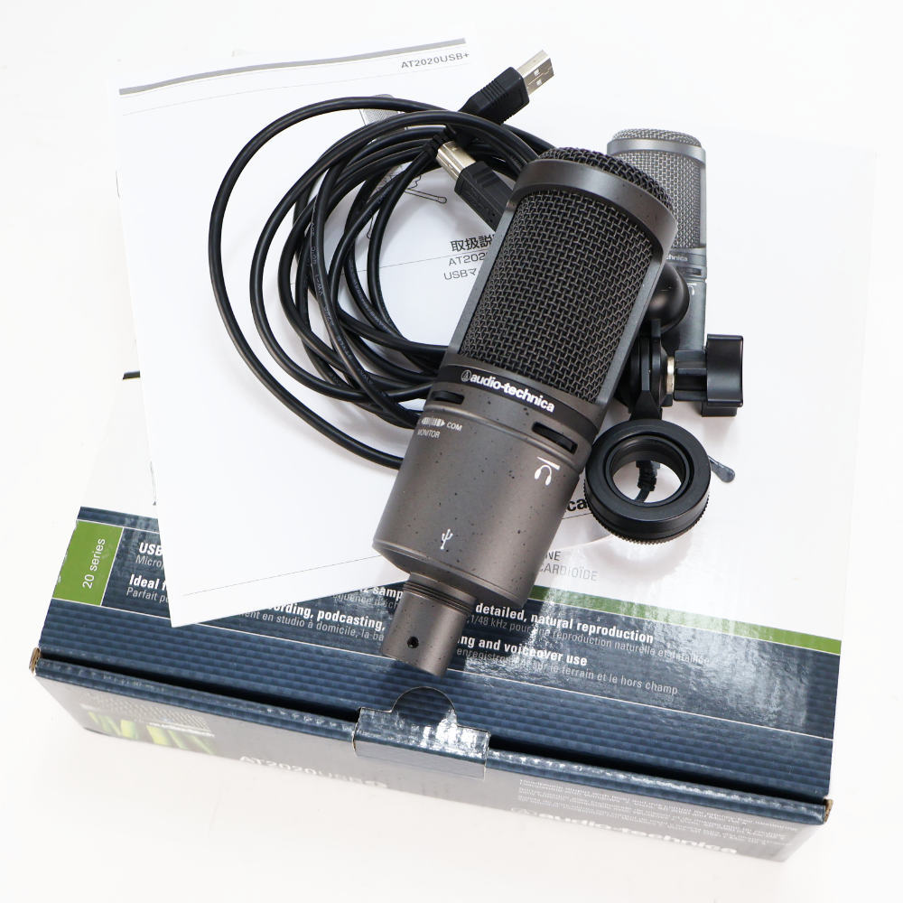 オーディオテクニカ AT2020USB+ 中古 audio-technica 【中古】 コンデンサーマイク USB接続 AUDIO-TECHNICA