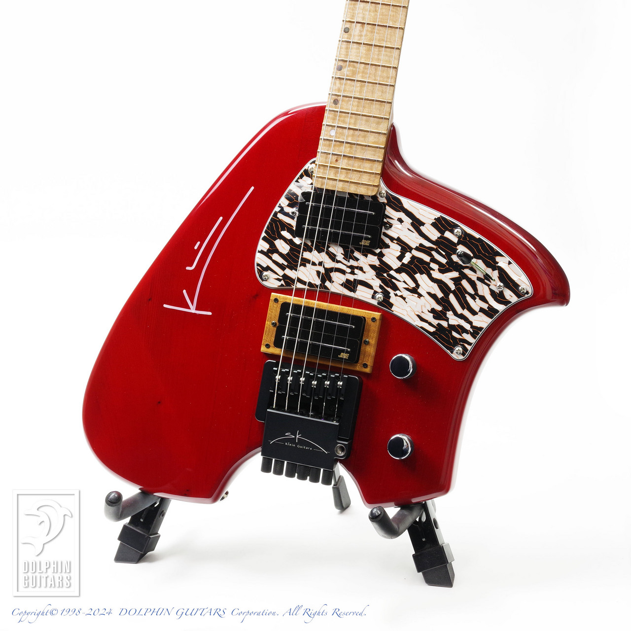 Steve Klein S Tele Headless (Redwood Body Torrefied Flamed