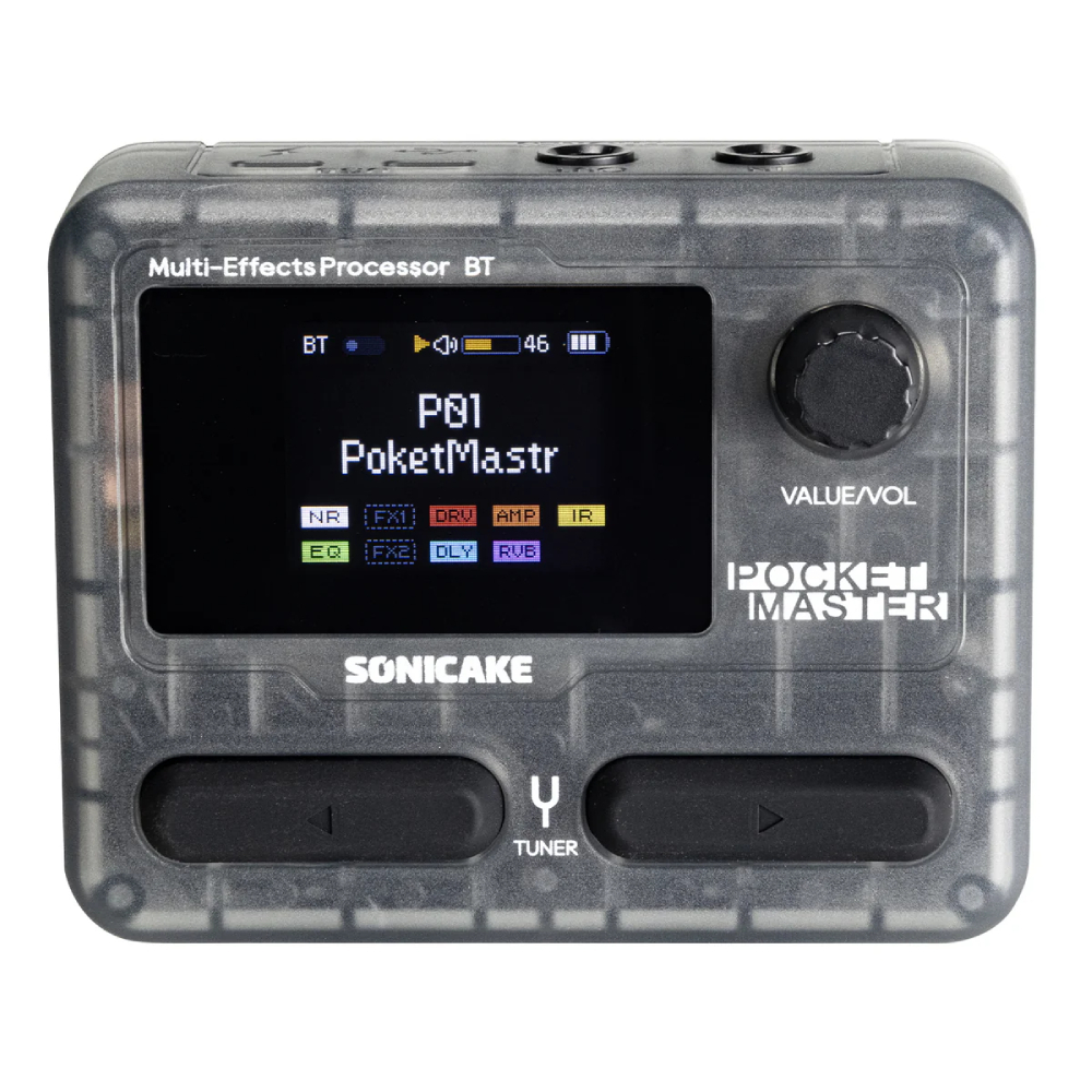 最新モデル SONICAKE Pocket Master -Clear Black-《マルチエフェクター ギター