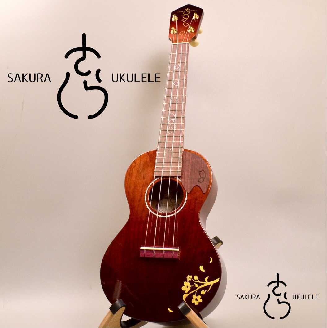 さくらこキッシュ SAKURA UKULELE SUC2-SAKURA 金箔 #228 【信州産／コンサート