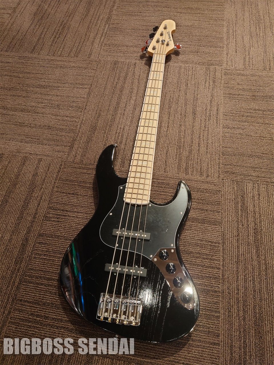 未使用品中古　ESP　エレキベース　AMAZE-AS/Black　郡山店展示品 ESP