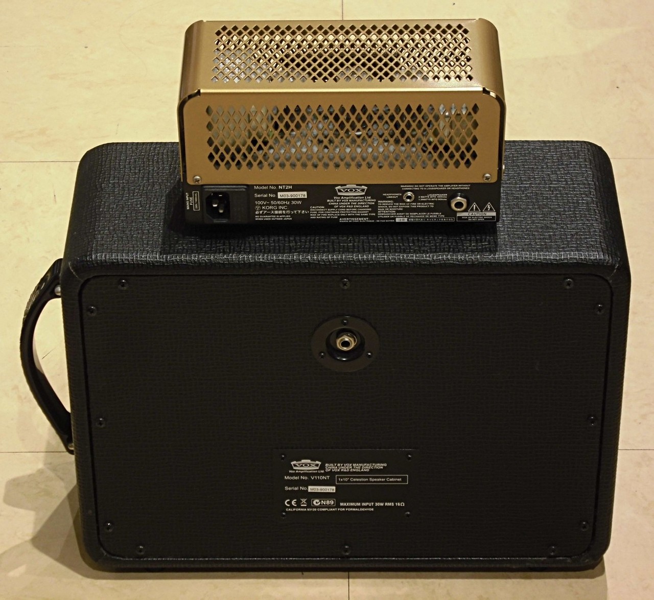 楽器、器材 ギターアンプスタックセット VOX NT2H V110NT 0