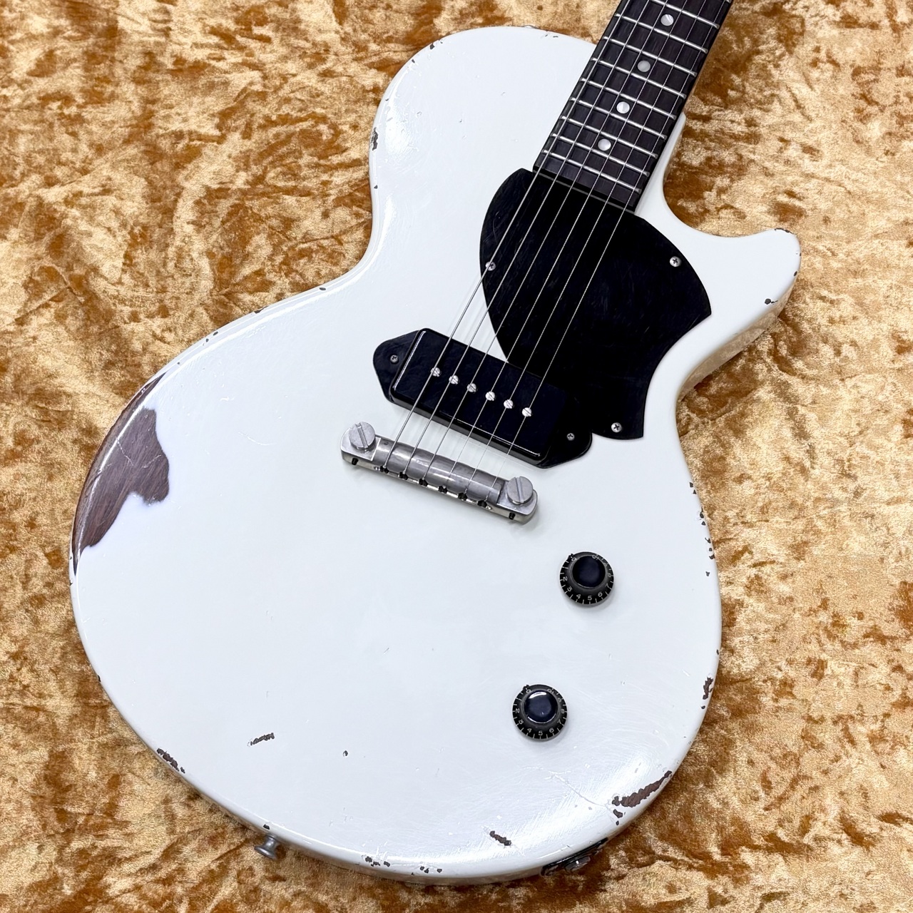 Bizen Works BURNED Jr ハカランダ　ホンマホ1ピース Bizen Works 【ホンマホ×ハカ指板】Burned Jr -Aged White ≒3.25kg