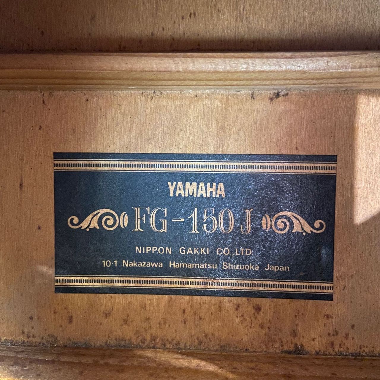 YAMAHA　FG-150J（ブラックラベル）70's アコースティックギター YAMAHA FG-150J 黒ラベル 70's アコースティックギター ヤマハ