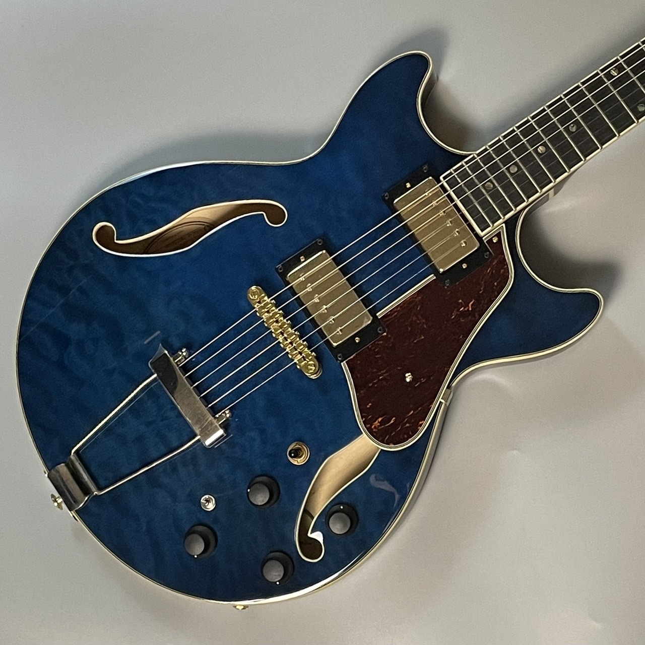 Ibanez AMH90QM TBL フルアコギター（新品/送料無料）【楽器検索デジマート】