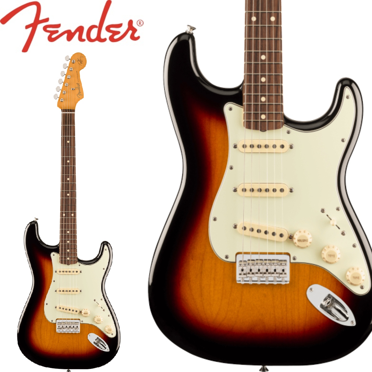 Fender Robert Cray Stratocaster -3-Color Sunburst-【ローン金利0