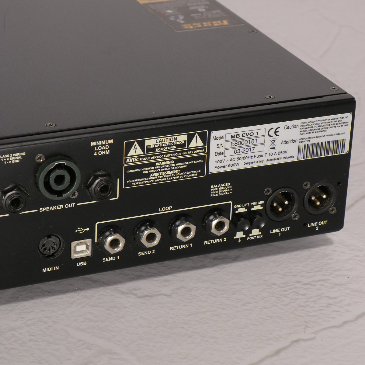 Markbass Markbass EVO1 ベースアンプヘッド 【SN E8000151】 【名古屋