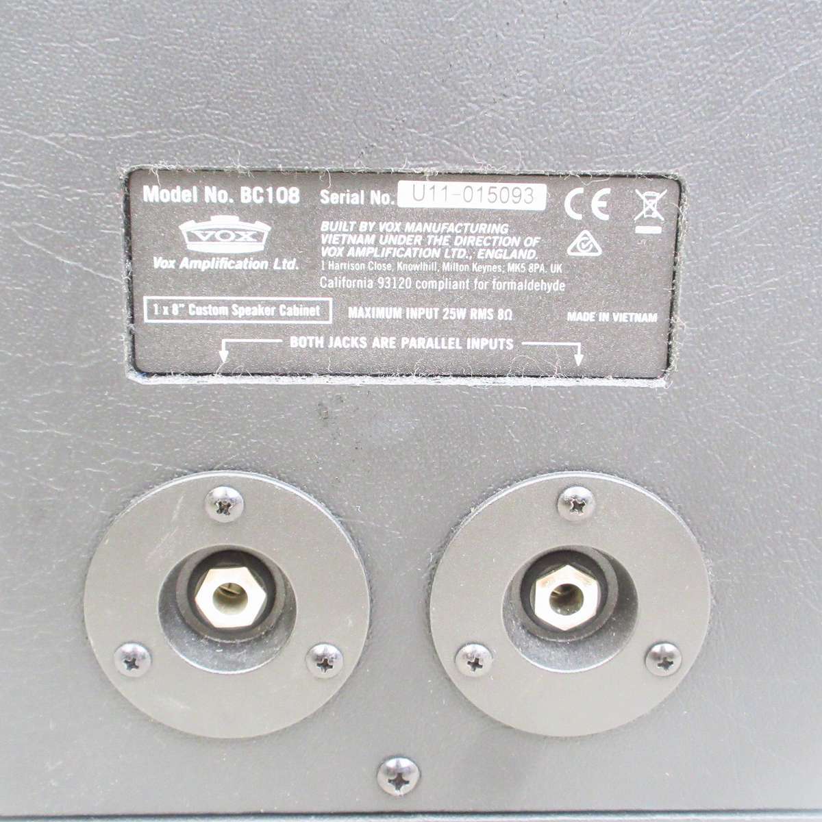 VOX BC108 1x8 Speaker Cabinet ギターアンプキャビネット 【横浜店