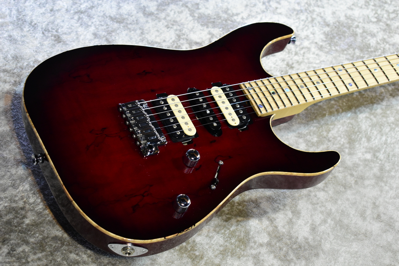 TS Guitars セミオーダー DST-24 赤 T's Guitars DST-24 Custom Trans