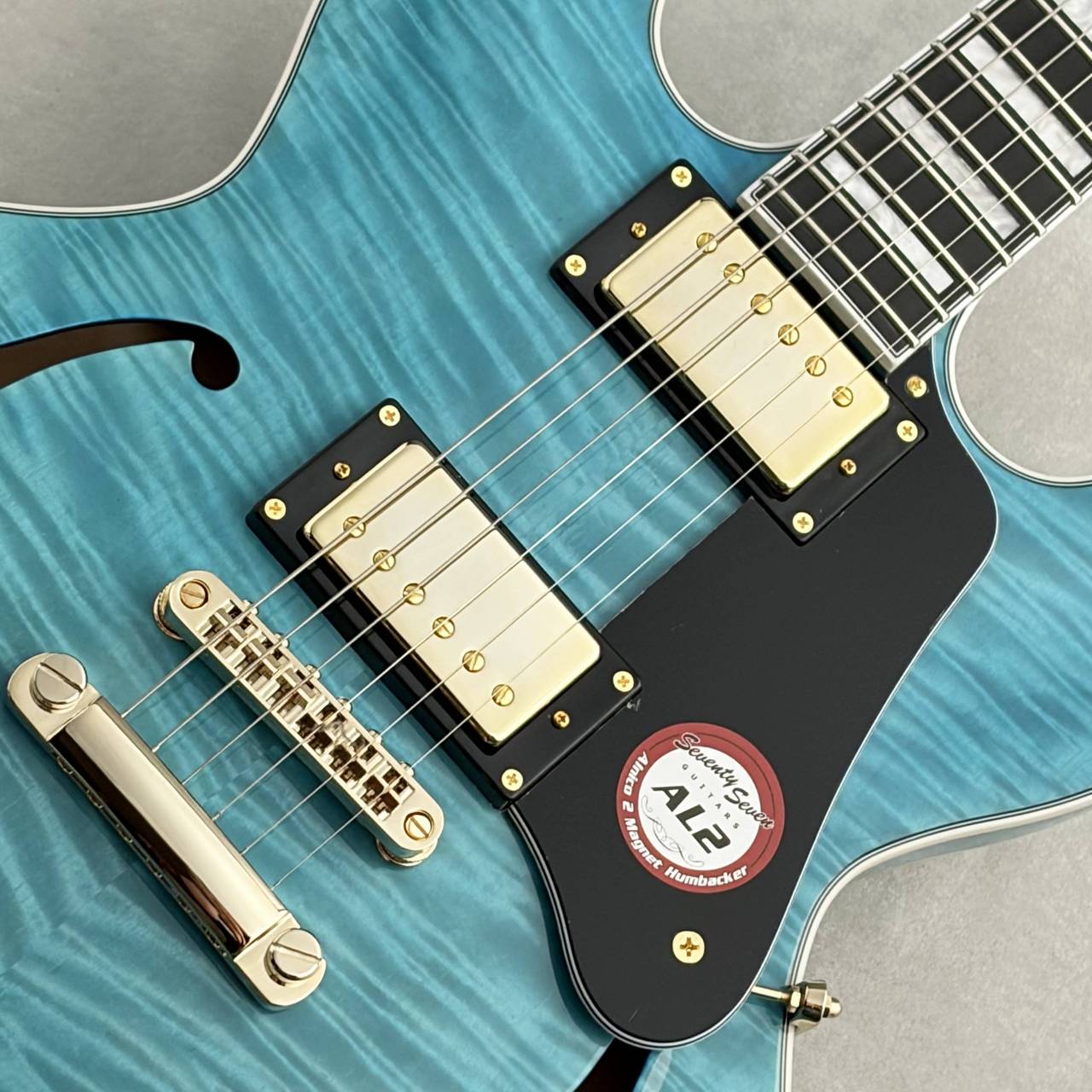 ギター aqua Seventy Seven Guitars EXRUBATO-CTM-JT ~Aqua Marine Blue~ #SS26017