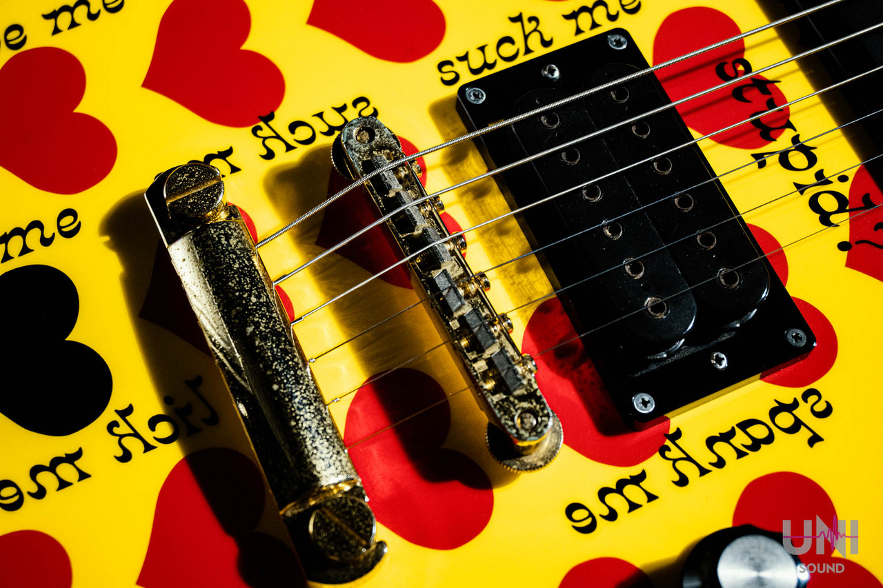 [8/31削除][傷汚れ極少]イエローハート　hide MG145S Burny MG-145S HY ~Yellow Heart~【hide Signature Model】 税込
