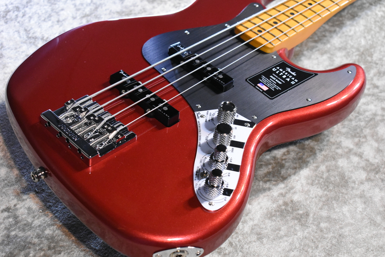 Fender American Ultra II Jazz Bass -Sinister Red/Maple