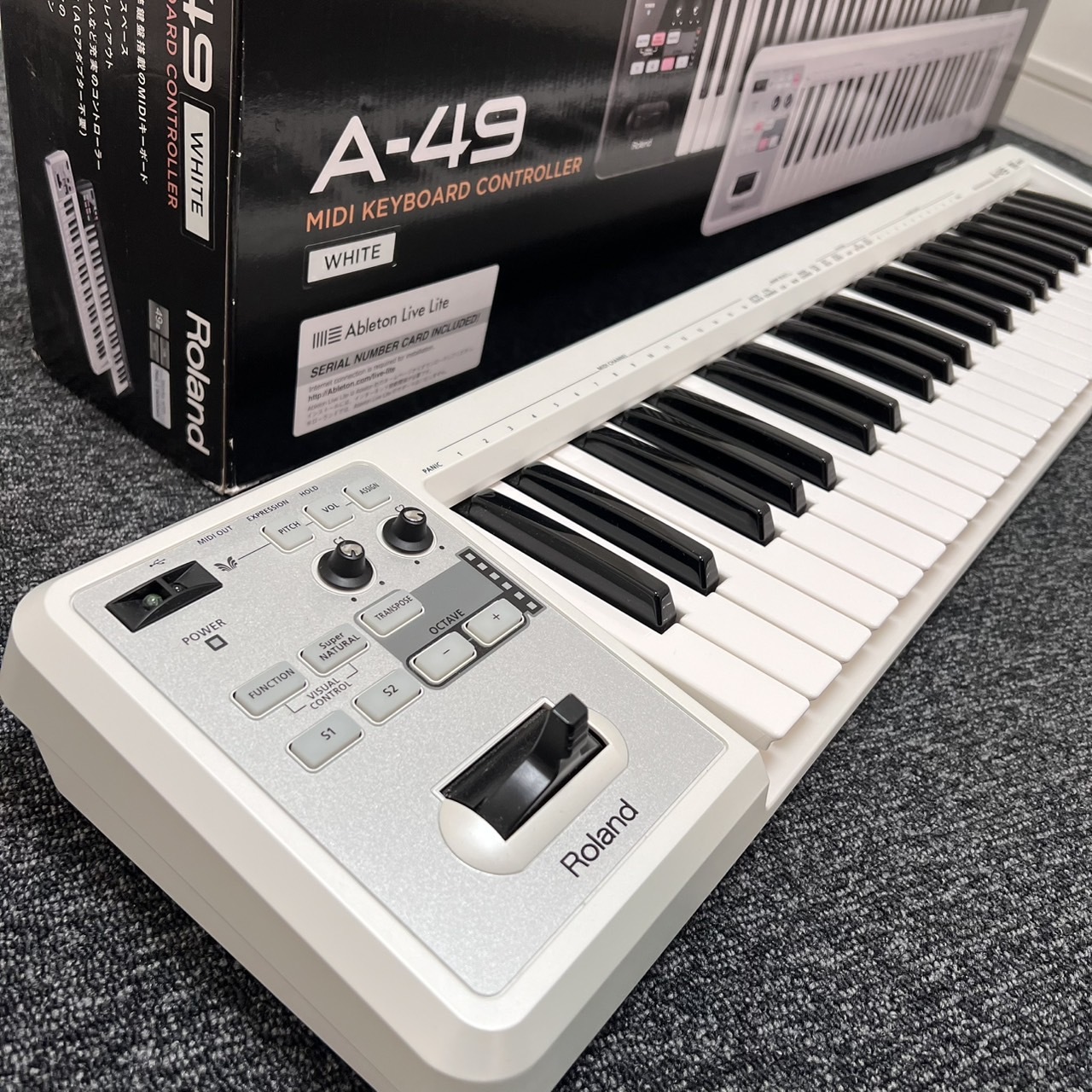 Roland A-49 動作品 動作品》Roland A-49 MIDIキーボード ブラック - メルカリ