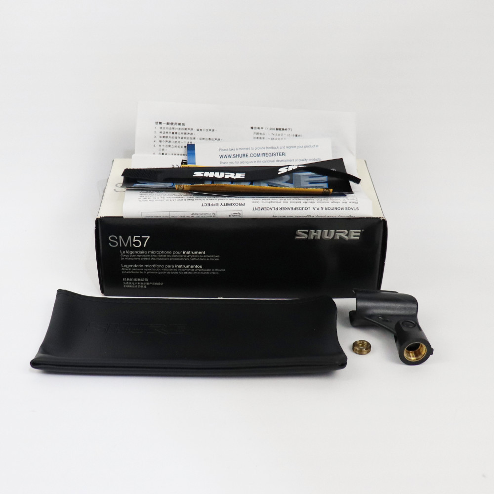 SHURE SM57 ダイナミックマイク ケース付き　中古品 Shure 【中古】 マイク ダイナミックマイク 楽器用 SHURE SM57