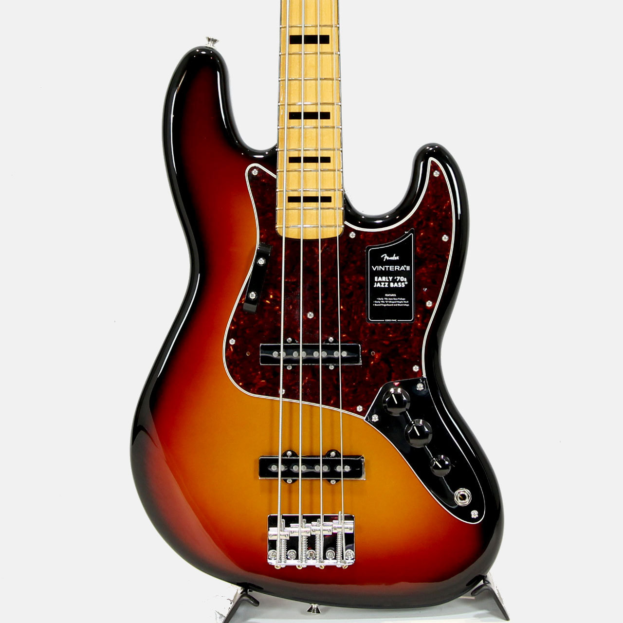 Fender Vintera III Early '70s Jazz Bass 3-Color Sunburst/Maple