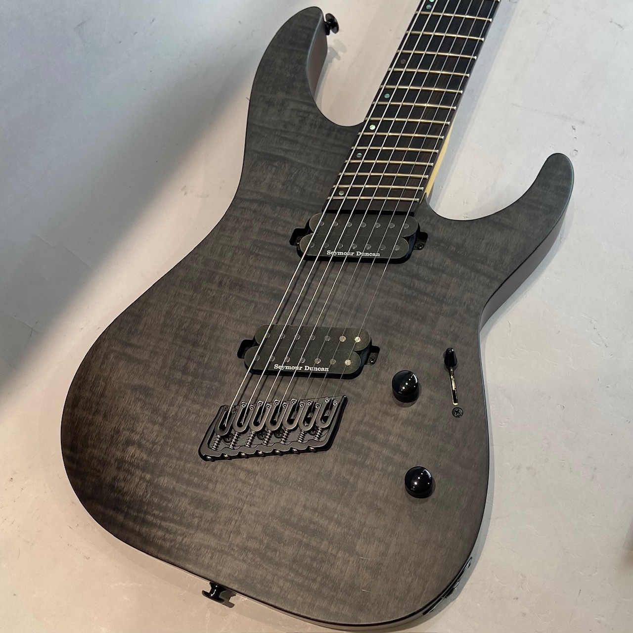 ギター M-1007 MULTI-SCALE See Thru Black Satin ESP LTD M-1007MS 7