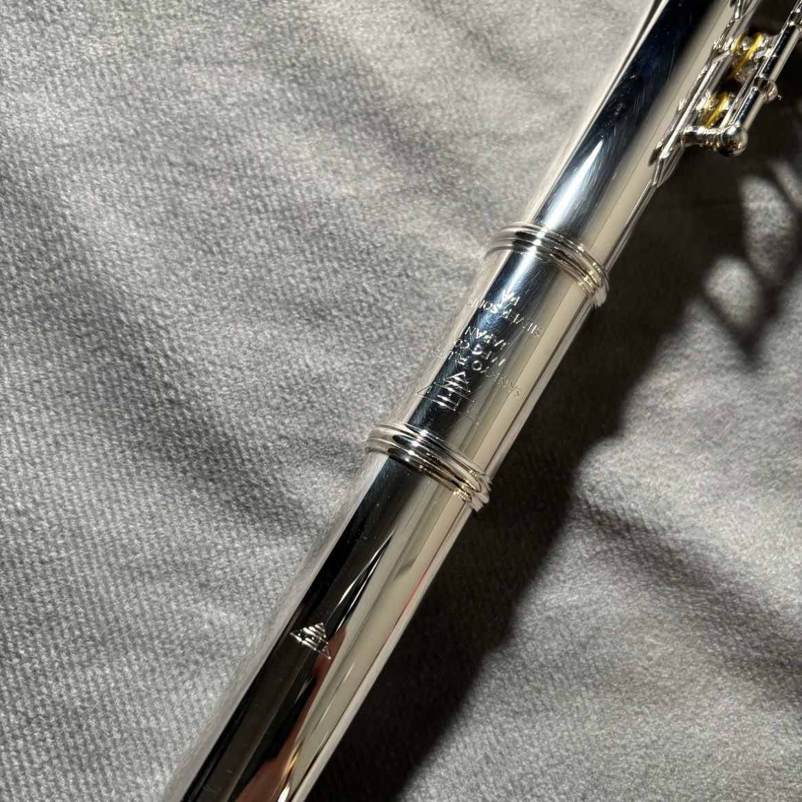 Sankyo Silversonic C/C フルート 管体銀 カバードキー C足部管 ニュー