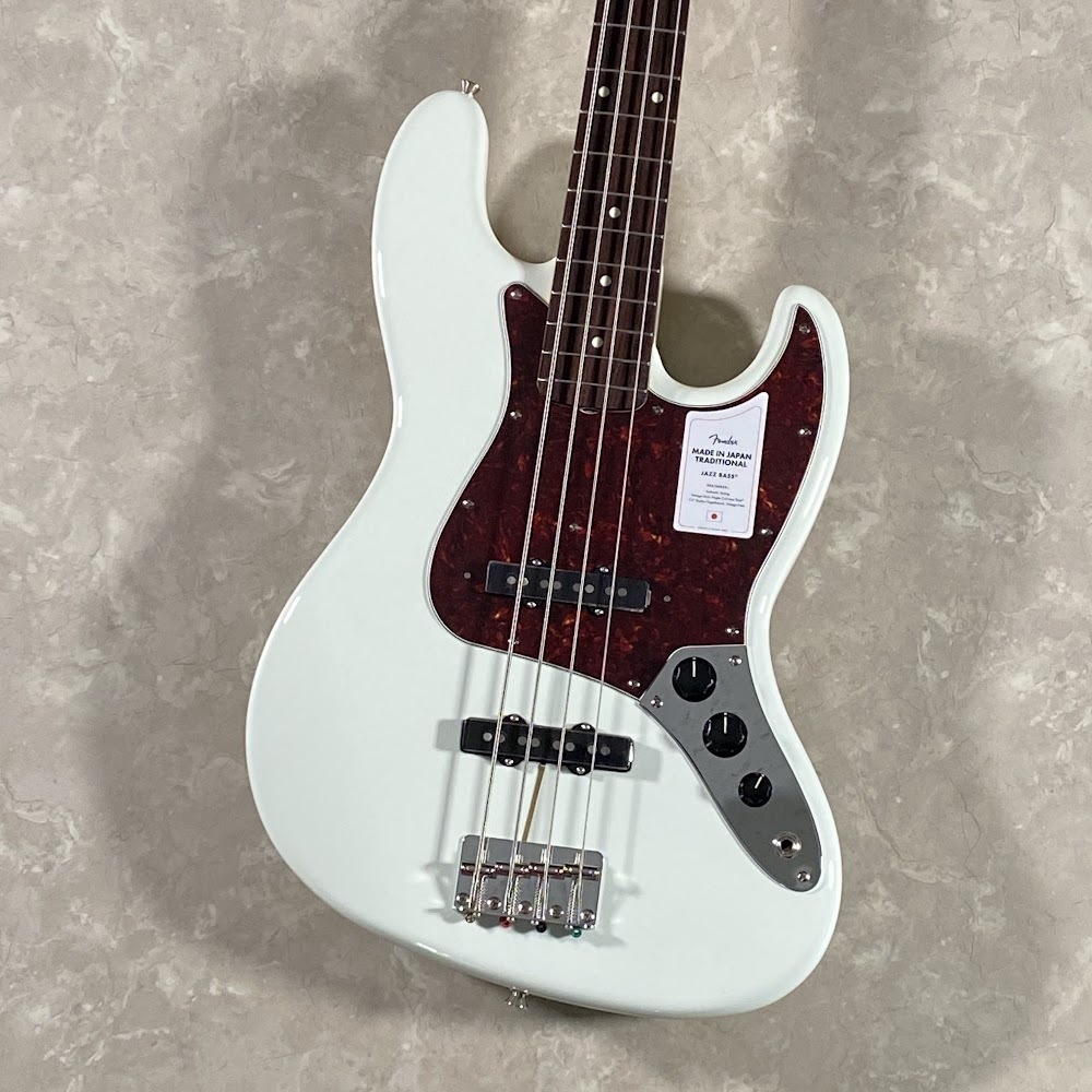 【セミハードケース付】Fender Japan Jazz Bass ホワイト Made in Japan Limited Hybrid II Jazz Bass®, Blanc – Fender