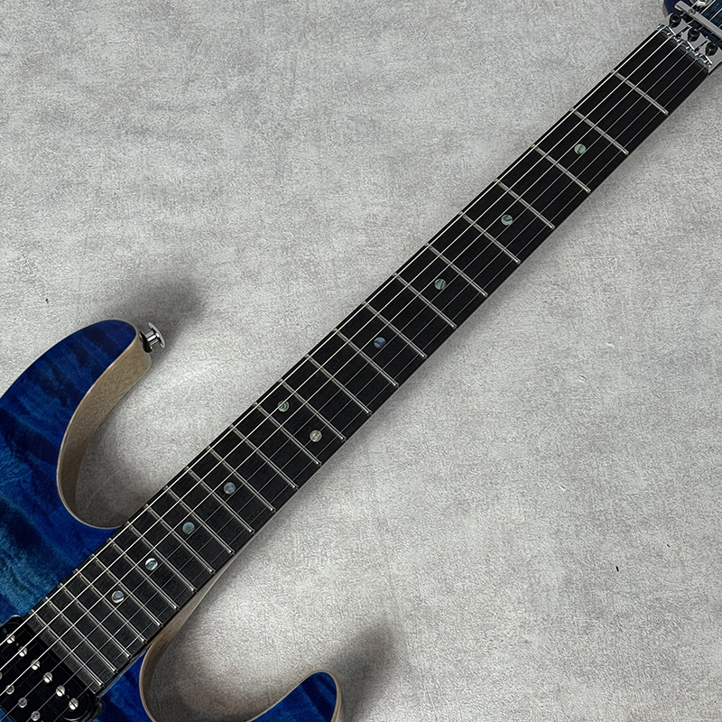 Suhr Modern Set Neck Custom Select Quilt Top Black Limba Body