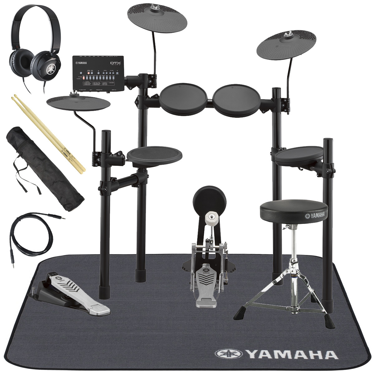 YAMAHA 電子ドラム DTX-400K Pearlのイス付