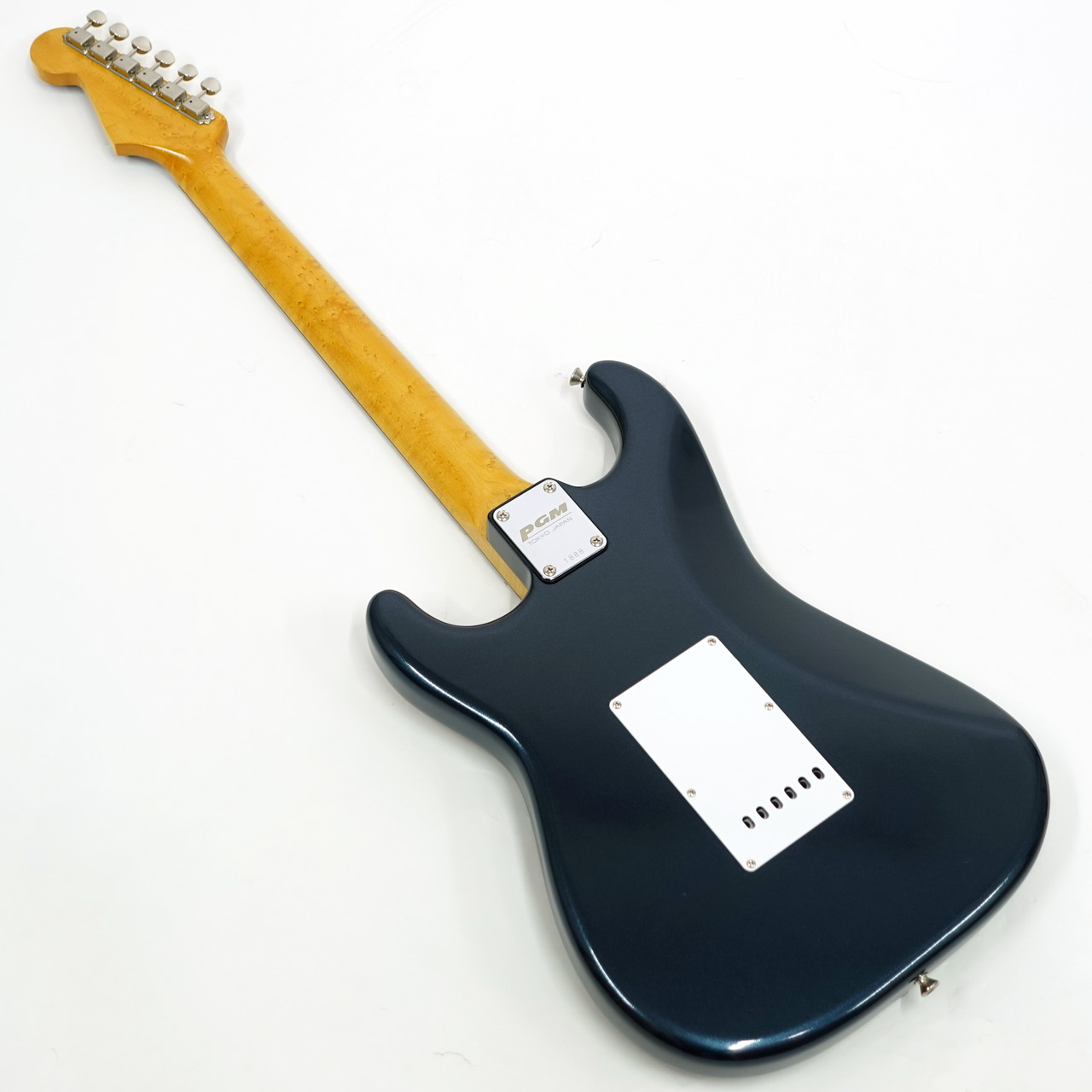 K.Nyui Custom Guitars KNST Bird's eye Maple Neck / Mercedes Blue