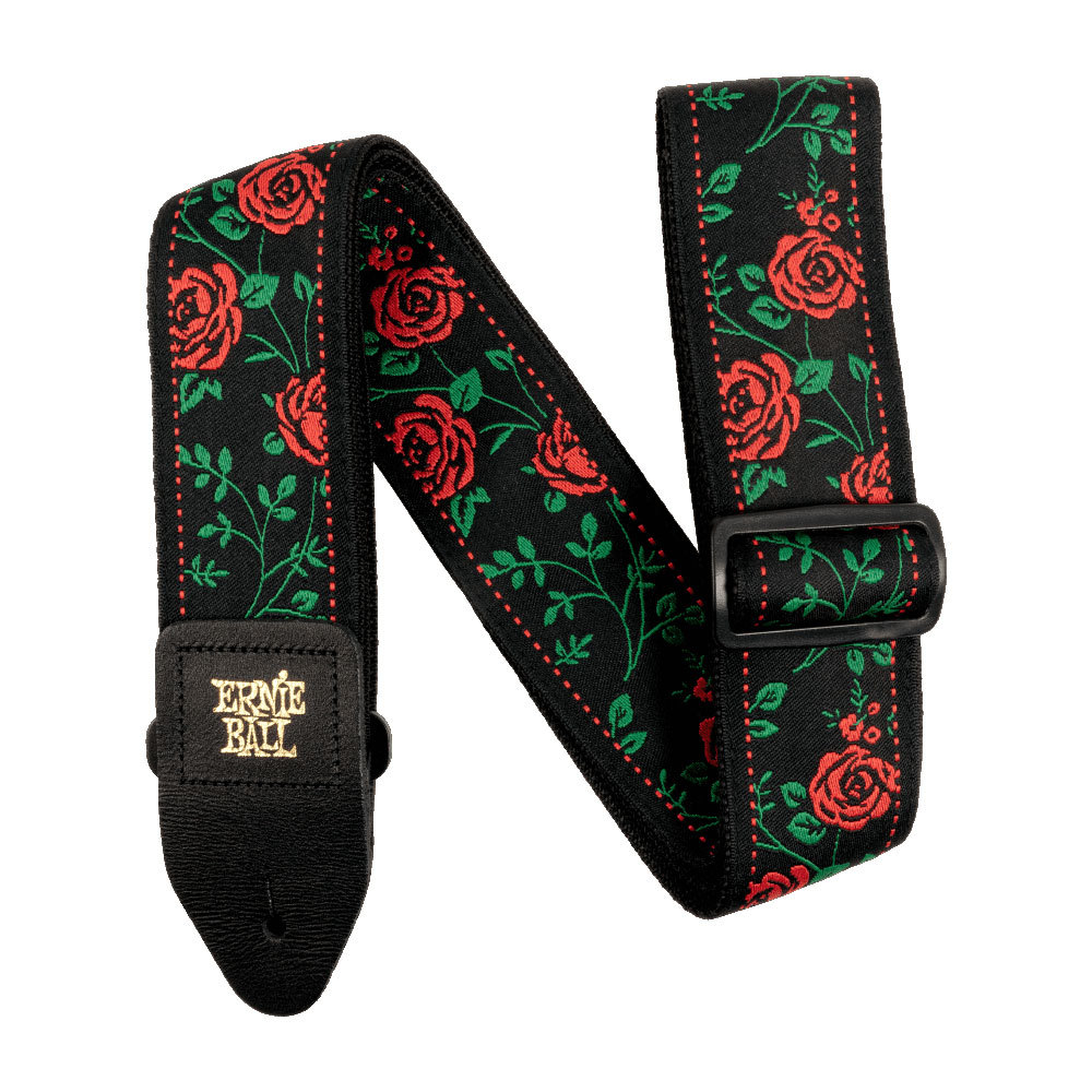 ERNIE BALL アーニーボール 5318 SPANISH ROSE JACQUARD STRAP ギターストラップ （新品/送料無料）【楽器検索デジマート】