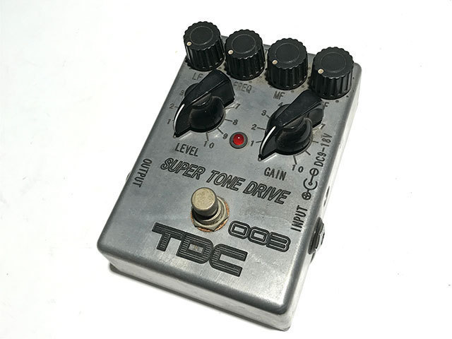 【1円スタート】 TDC 003 SUPER TONE DRIVE ギター用 エフェクター オーバードライブ SUPER TONE DRIVE drive standard 取扱説明書・元箱付！！