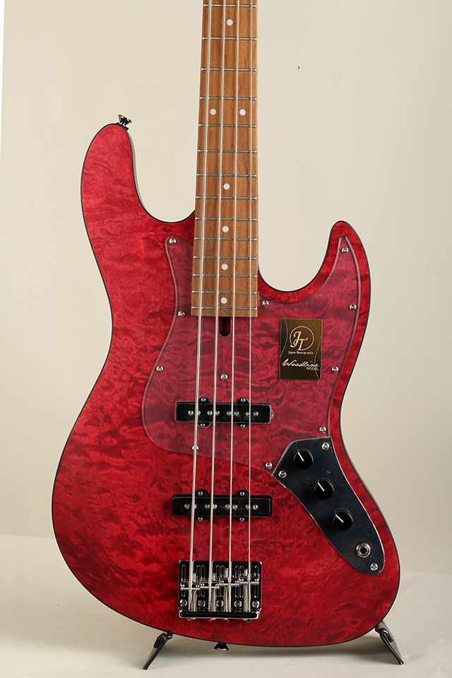 Bacchus ジャズベース wl4-qm rsm/m red Bacchus WL4-QM RSM/M REDS（新品特価）【楽器検索デジマート】