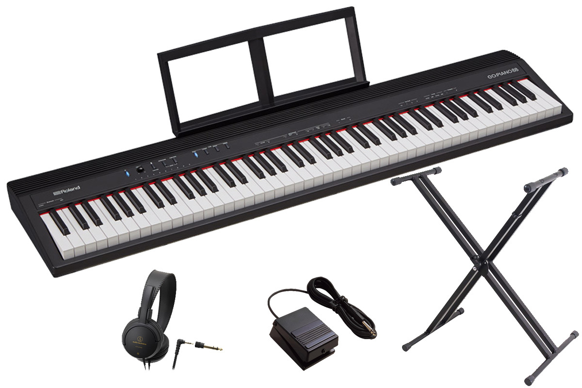 Roland GO-88P(GO:PIANO88)【スタンド＆HPセット】88鍵盤【WEBSHOP 