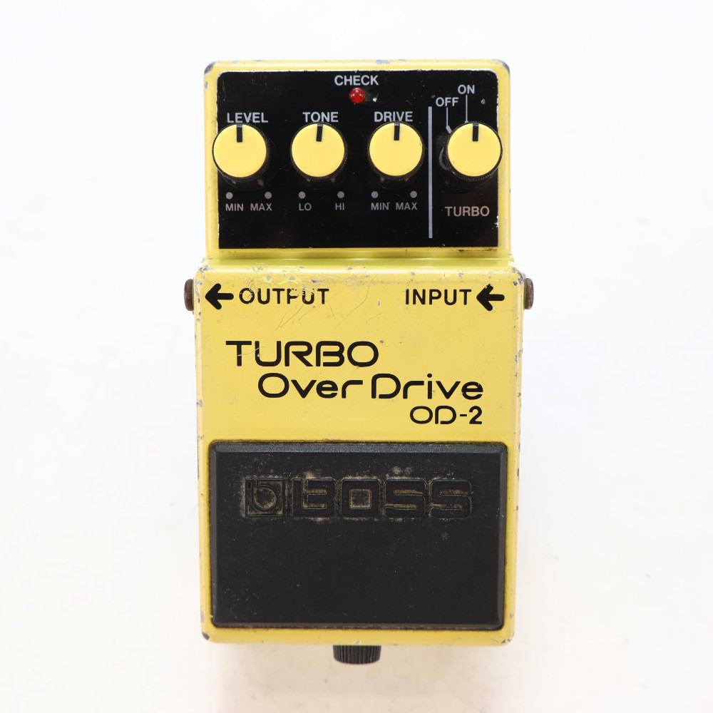 BOSS OD2 ターボオーバードライブ　日本製　ヴィンテージエフェクター BOSS 【中古】ターボオーバードライブ エフェクター BOSS OD-2 TURBO