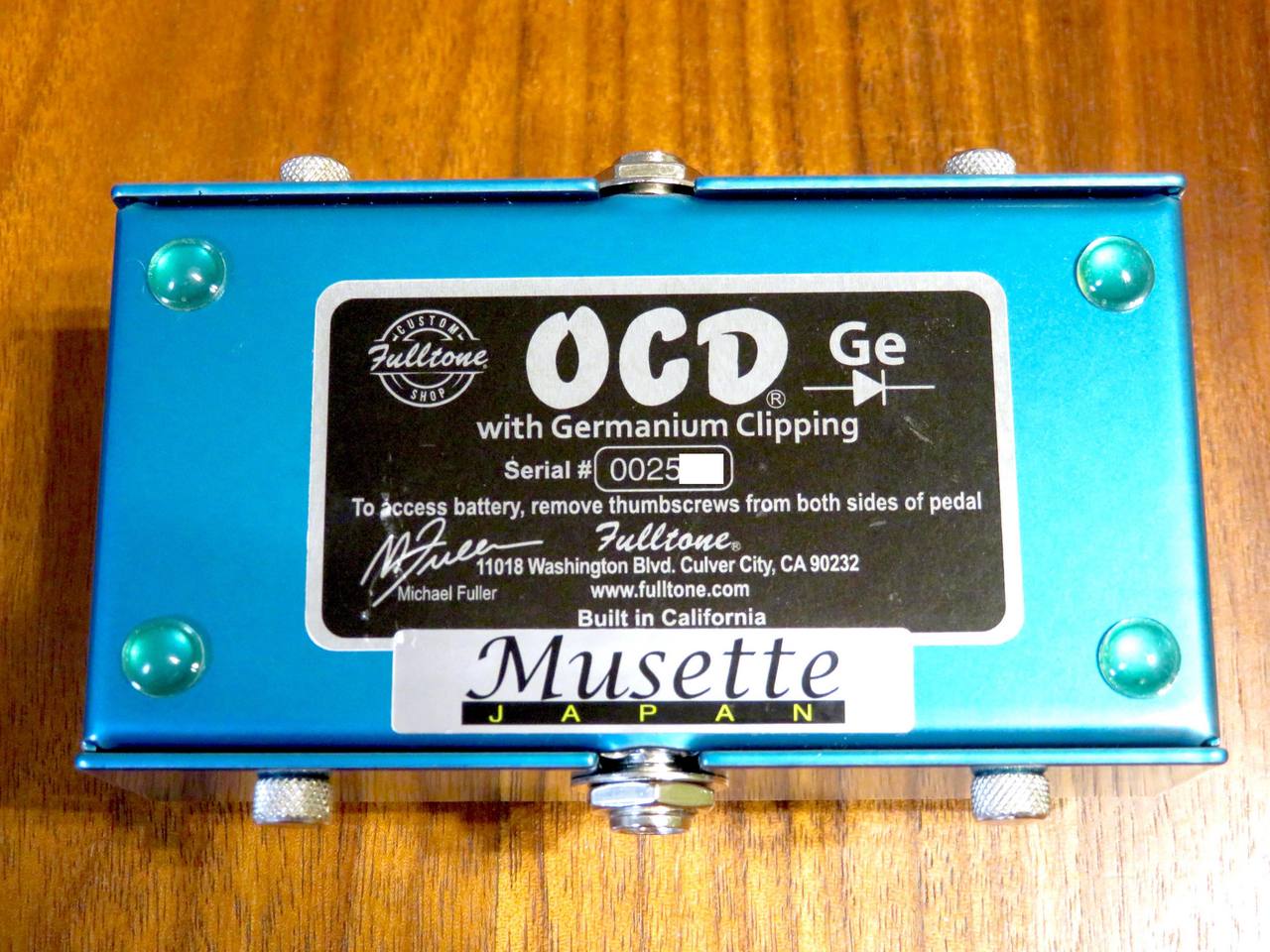 Fulltone OCD Ge 中古 美品 Fulltone OCD-Ge Germanium ゲルマニウム オーバードライブ（中古