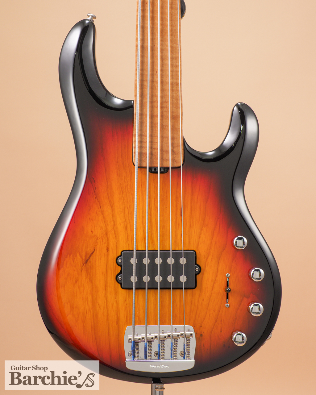 MUSIC MAN BFR StingRay Special 5 H Fretless Vintage Sierra Burst