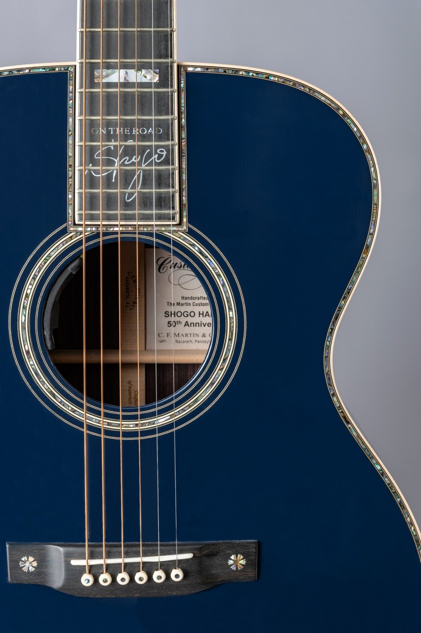 Y USED エレアコ Pro Martin custom ギター ブルー Martin Custom & Special Editions OM Style42 SH NAVY BLUE（新品