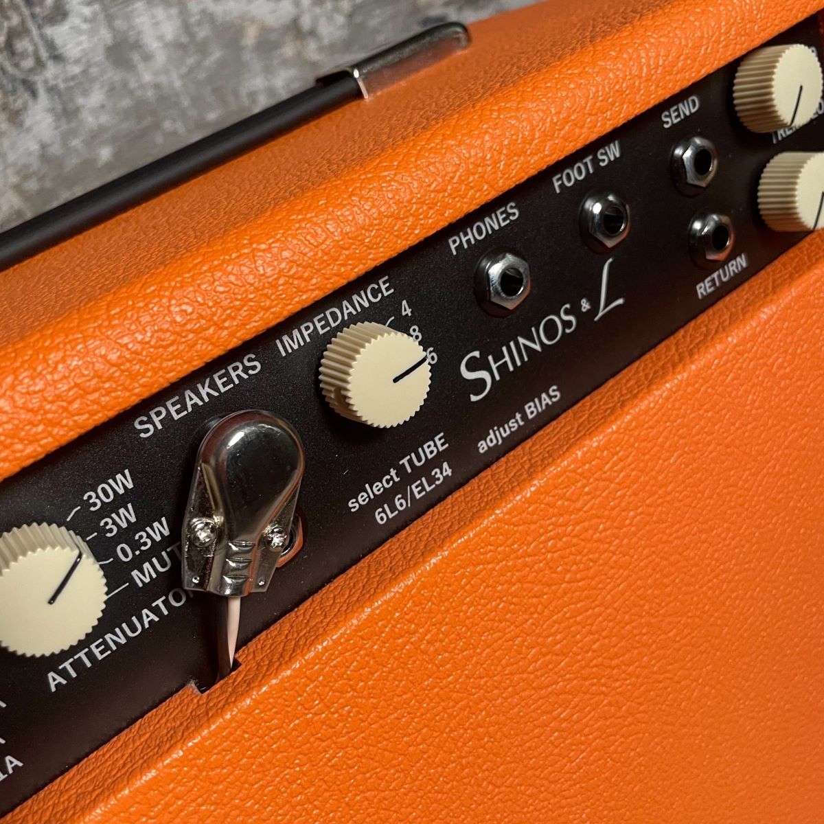 SHINOS ROCKET EL34 HighPass Orange Shop Order #506 w/HATA Hat Knob 