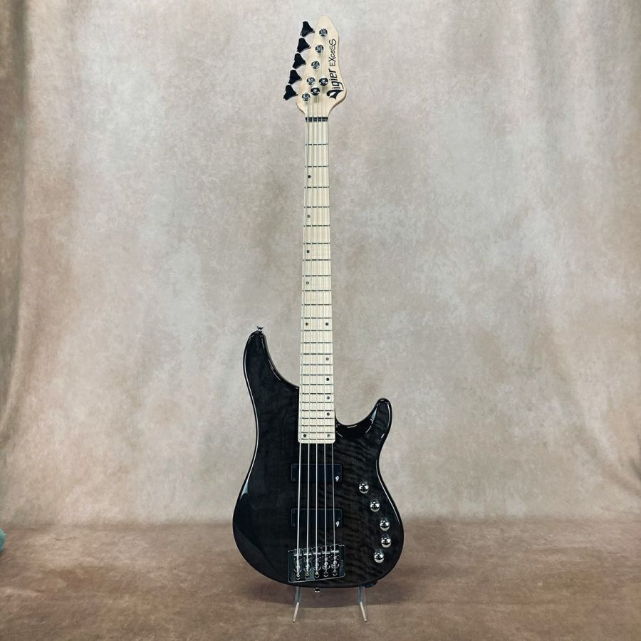 Vigier Guitars Excess Original, 5 strings VE5EC Clear Black